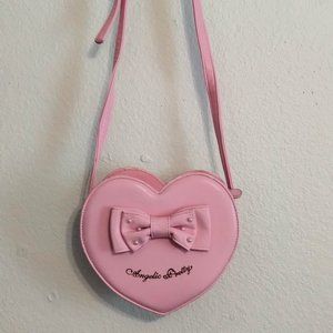Angelic Pretty Pink Bow Heart Purse *see photos*